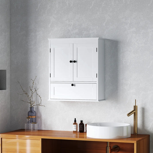 Medicine Cabinet, Adjustable Shelf, Bathroom Wall Cabinet, White Bathroom Cabinets White at Gallery Canada