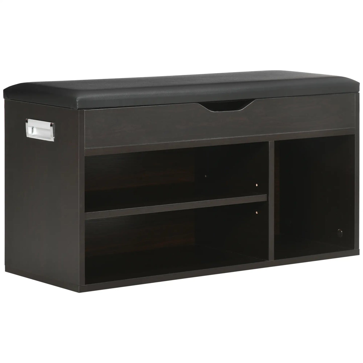 Shoe Bench with Padded Cushion, Hidden Storage, Black Shoe Storage Cabinets & Racks at Gallery Canada