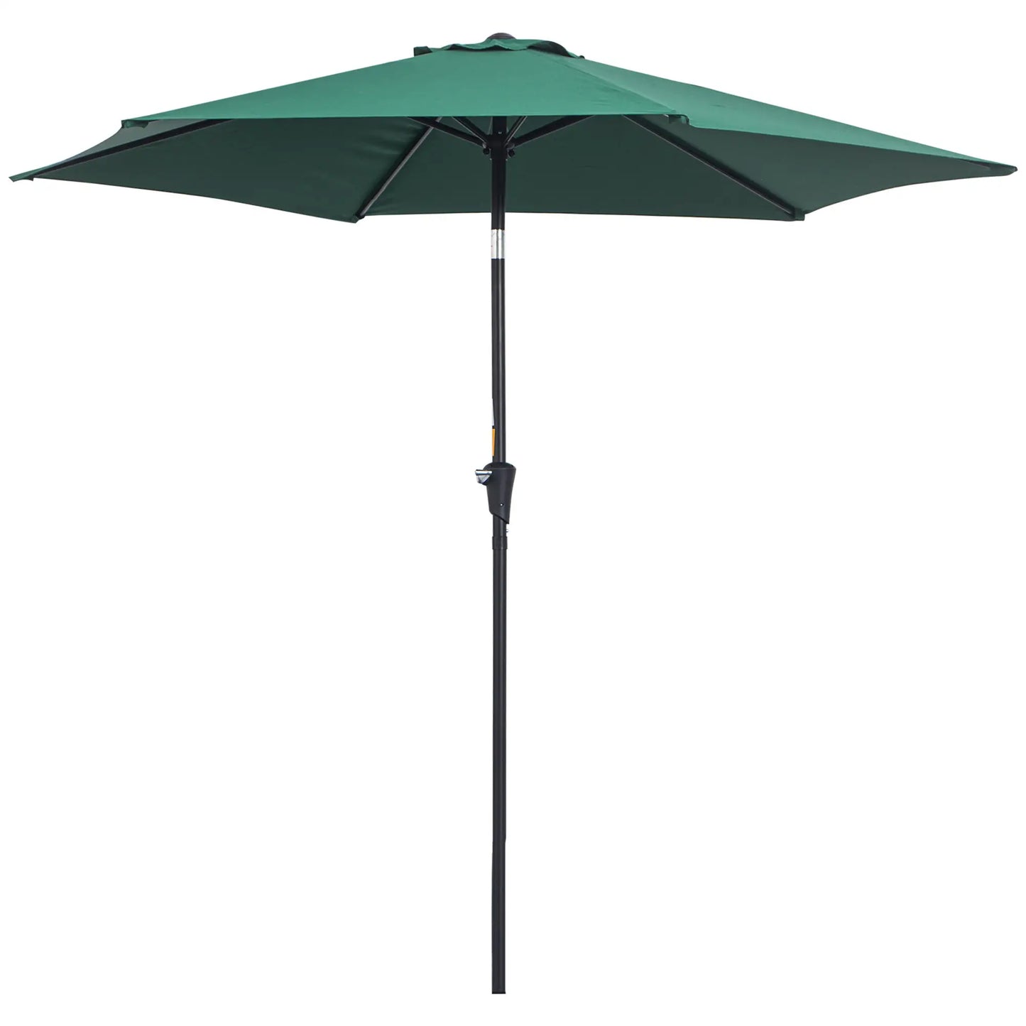 8.5FT Round Garden Parasol, 6 Ribs, Tilt Canopy, Crank Handle, Green Sun Umbrellas at Gallery Canada