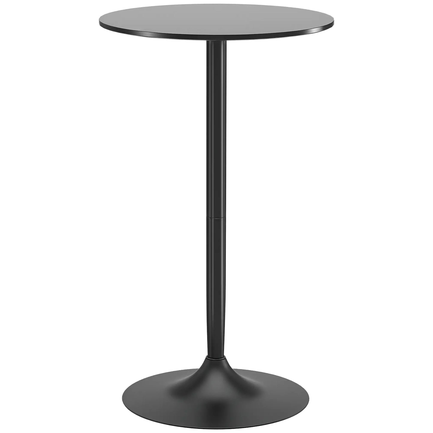 High Top Bar Table, Round Dining Table, Painted Top, Steel Base, Black Bar Tables & Dining Tables at Gallery Canada