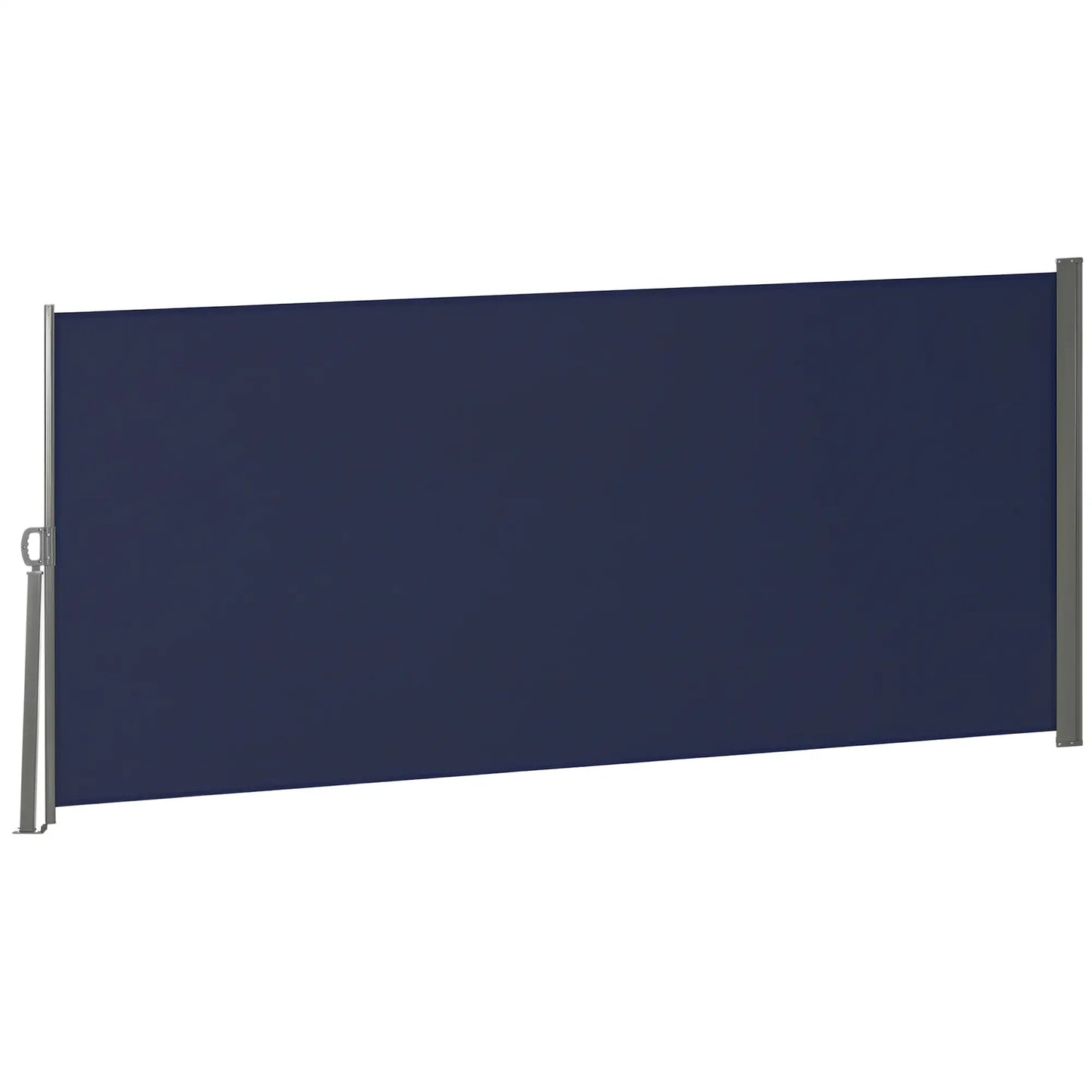 118" x 63" Outdoor Folding Privacy Screen, UV Wind Resistant, Dark Blue Side Awnings at Gallery Canada
