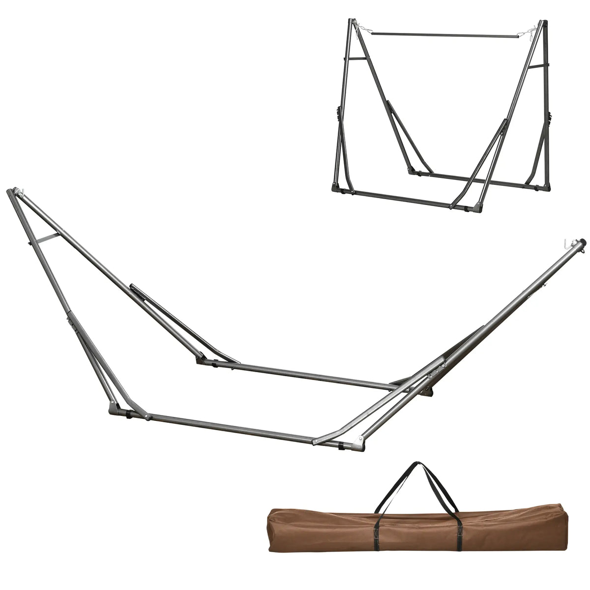 Portable Hammock Stand 3-In-1 Hanging Chair Rack, Black Hammock Stands at Gallery Canada