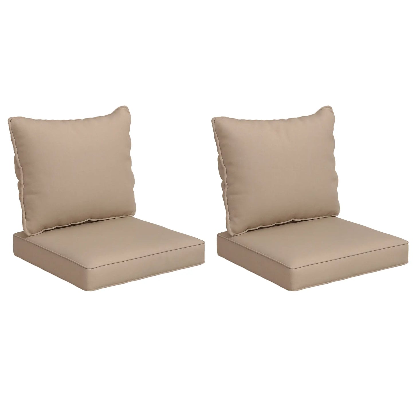 4-Piece Seat Cushion Pillows, Patio Chair Cushions Set, Beige Patio Chair Cushions at Gallery Canada