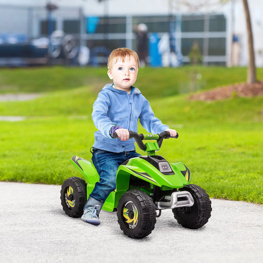 Kids Ride On ATV, 6V Battery Powered, 18-36 Months, Green Electric Toy Cars Green at Gallery Canada