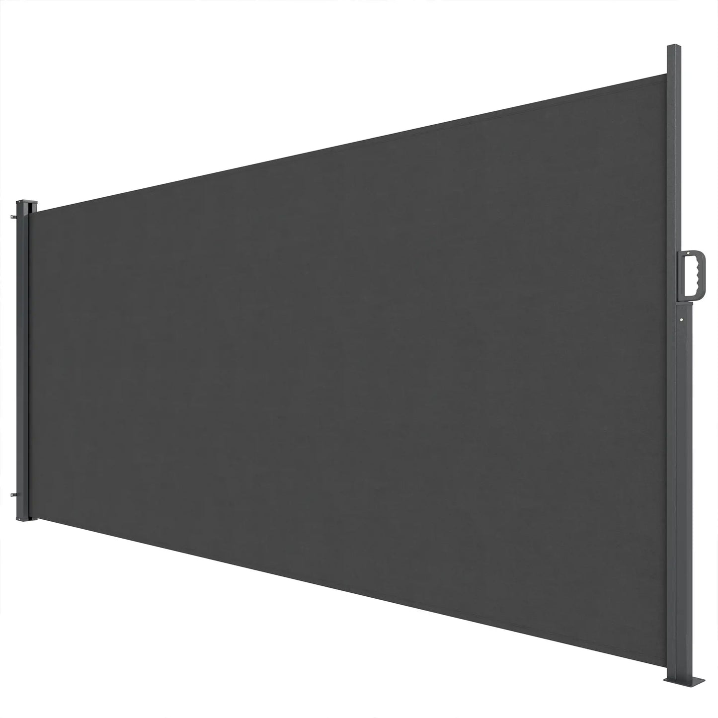 Retractable Side Awning, 165" x 73", Water-Resistant, UV 50+, Dark Grey Side Awnings at Gallery Canada