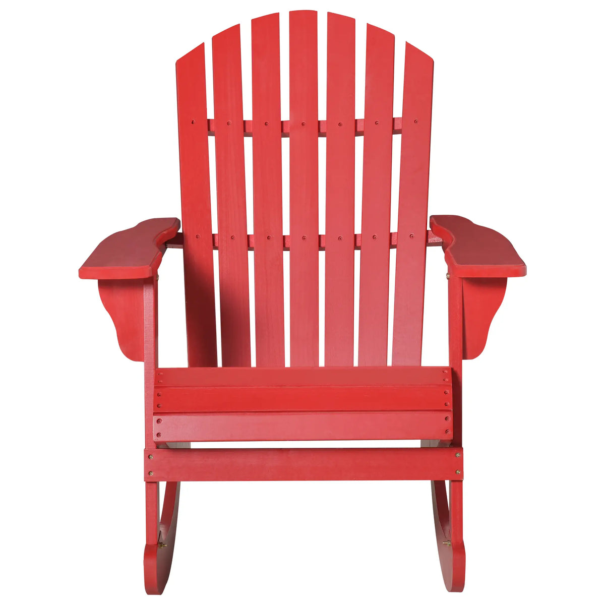 Wooden Adirondack Rocking Chair, Red Outdoor Rocking Chairs at Gallery Canada