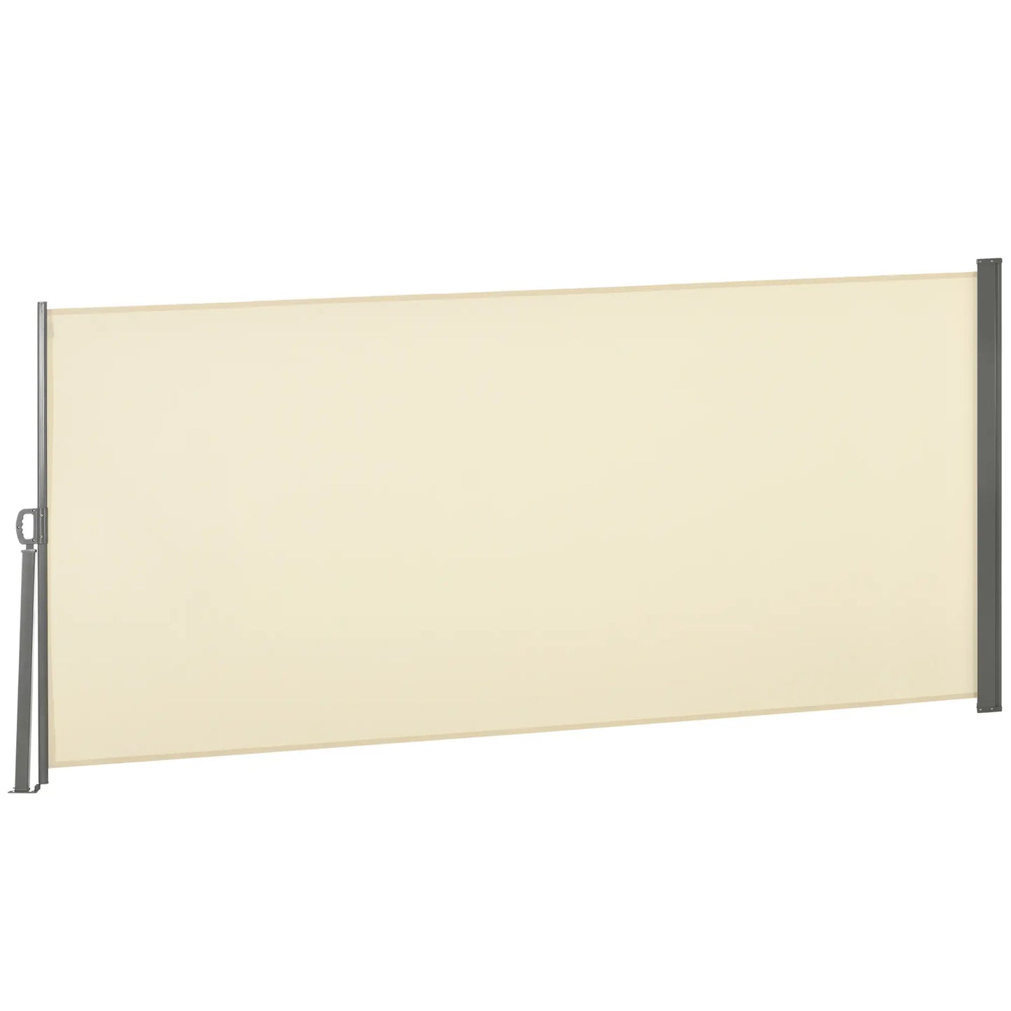 118" x 63" Retractable Patio Awning, UV & Wind Resistant, Cream White Side Awnings at Gallery Canada