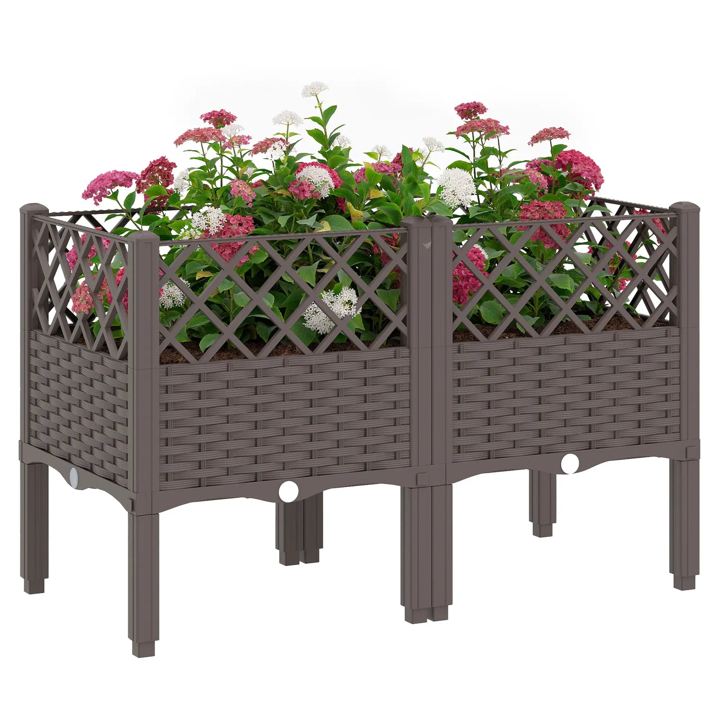 Raised Garden Bed With Legs, Self Watering Planter Box, 31.5" x 15.7" x 20.3" Elevated Garden Beds at Gallery Canada