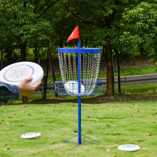 24-Chain Portable Disc Golf Basket, Easy Assembly, Lightweight, Deep Blue Baseball Deep Blue at Gallery Canada