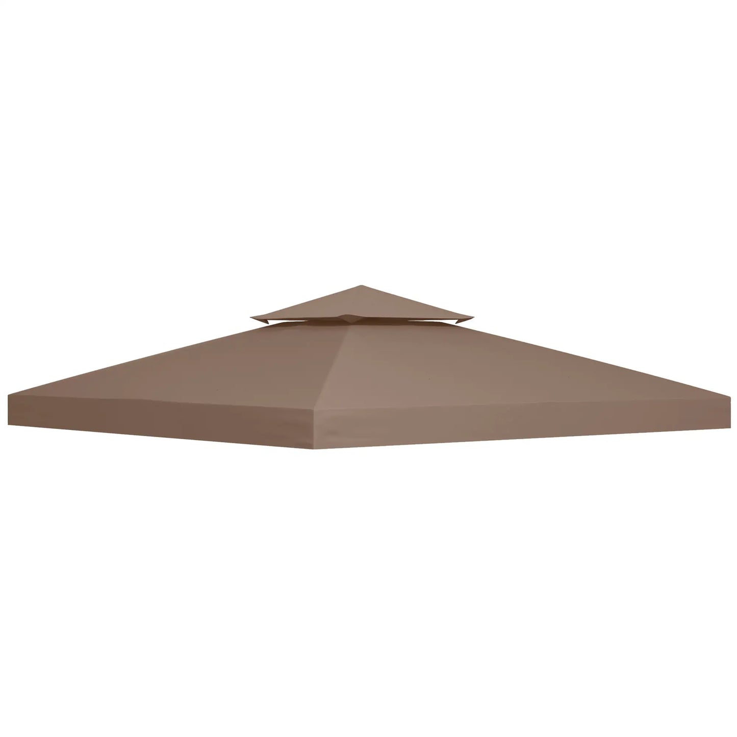 10' x 10' 2-Tier Square Gazebo Canopy Replacement Top, Coffee Gazebo Canopy Replacement at Gallery Canada