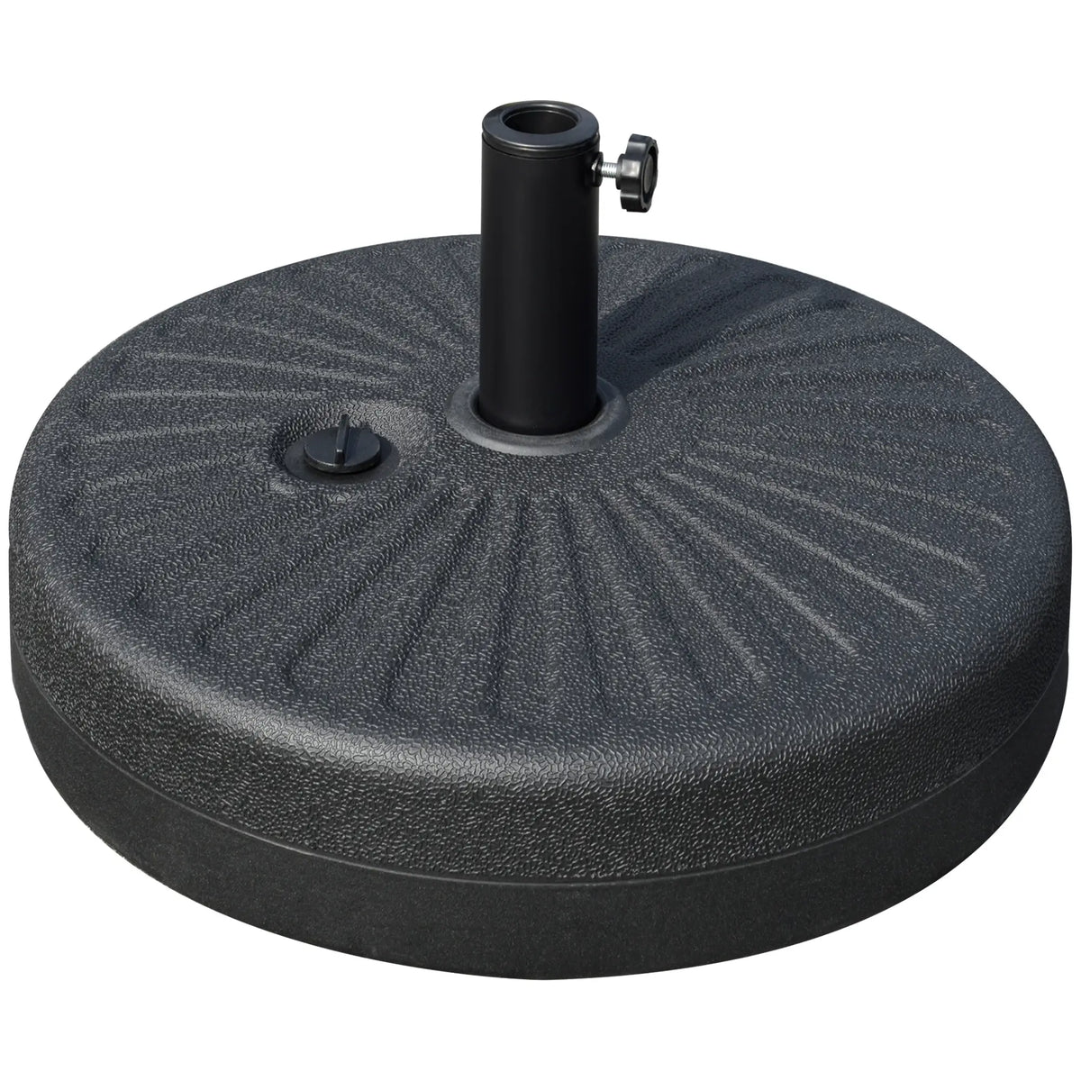 48 lb Heavy Duty Patio Umbrella Base, Water Filled Stand, Black Umbrella Bases at Gallery Canada