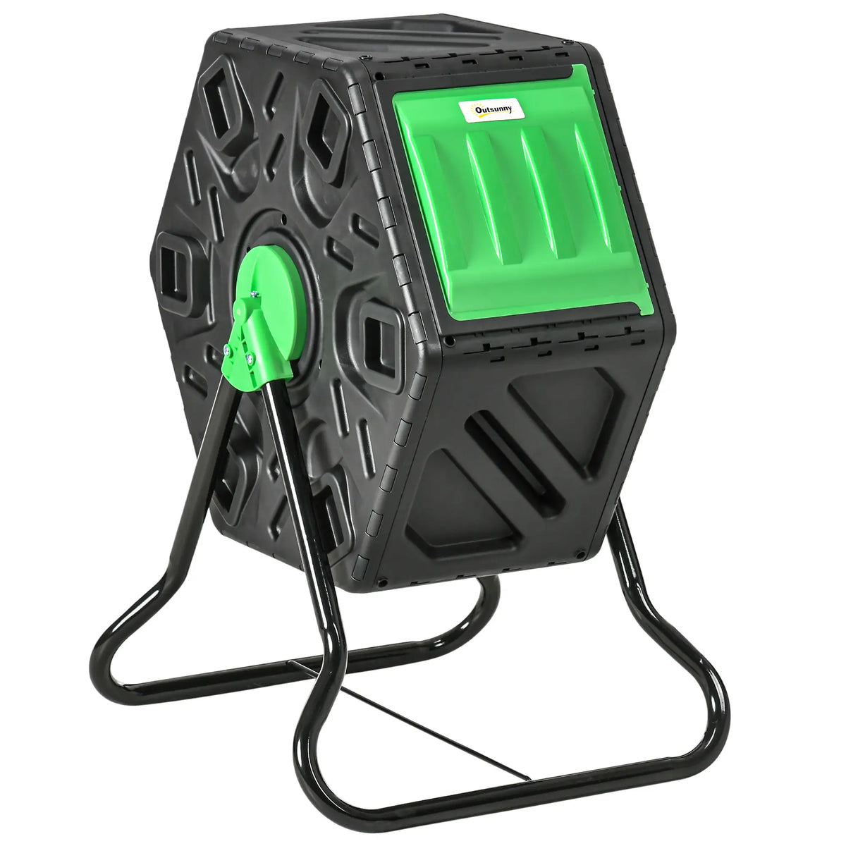 Rotating Composter Bin, 17 Gal, 24 Vents, Green Outdoor Compost Bin at Gallery Canada