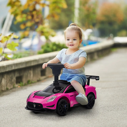 Maserati GT2 Baby Sliding Car, Storage Music Horn, 18-60 Months, Pink Push Cars for Toddlers Pink at Gallery Canada