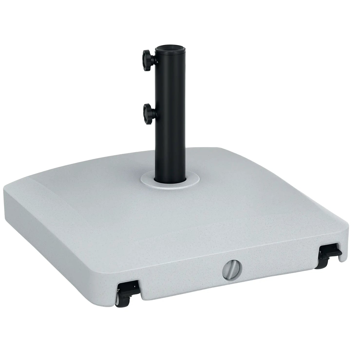 66 lb Heavy Duty Patio Umbrella Stand, Outdoor Garden Base, Light Grey Umbrella Bases at Gallery Canada