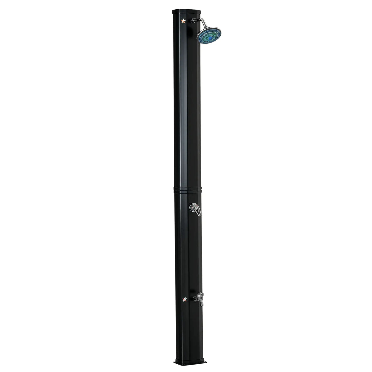 7ft Solar Heated Outdoor Shower, 360 Rotating Head, Adjustable Temperature Outdoor Swimming Pools & Hot Tubs at Gallery Canada