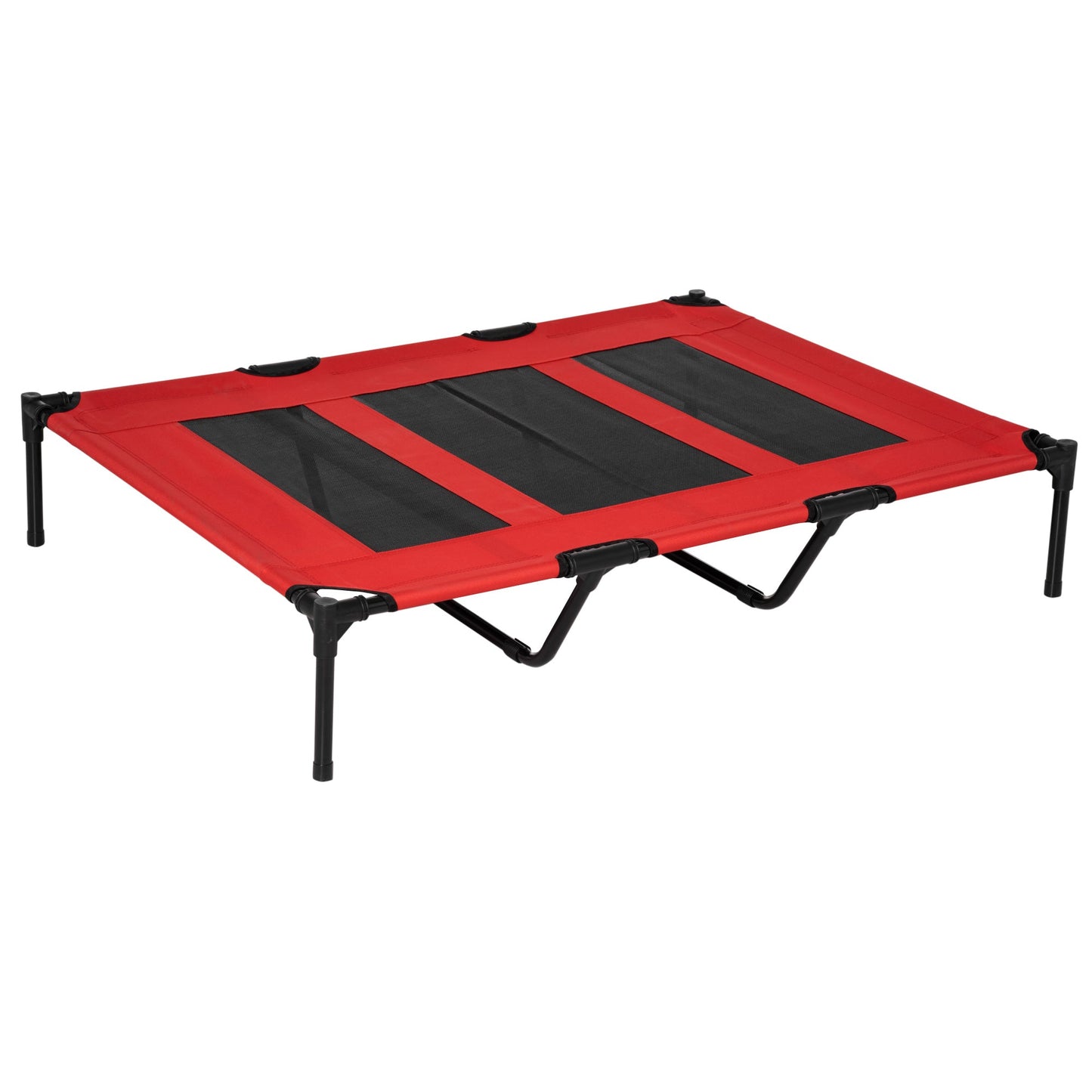 Elevated Dog Bed, Foldable Raised Dog Cot for XL Sized Dogs, Indoor &; Outdoor, 48" x 36" x 9", Red at Gallery Canada