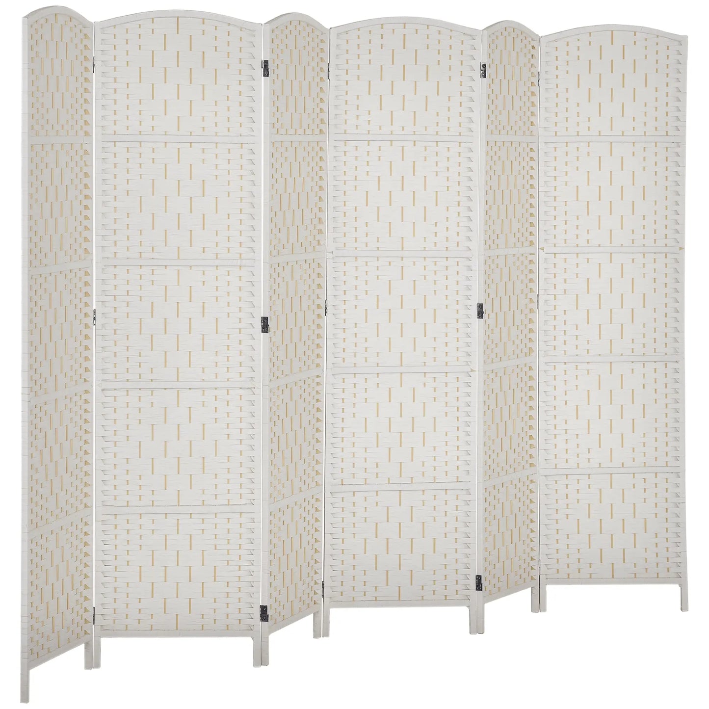 6ft Folding Room Divider, Wooden Frame, Natural Room Dividers at Gallery Canada