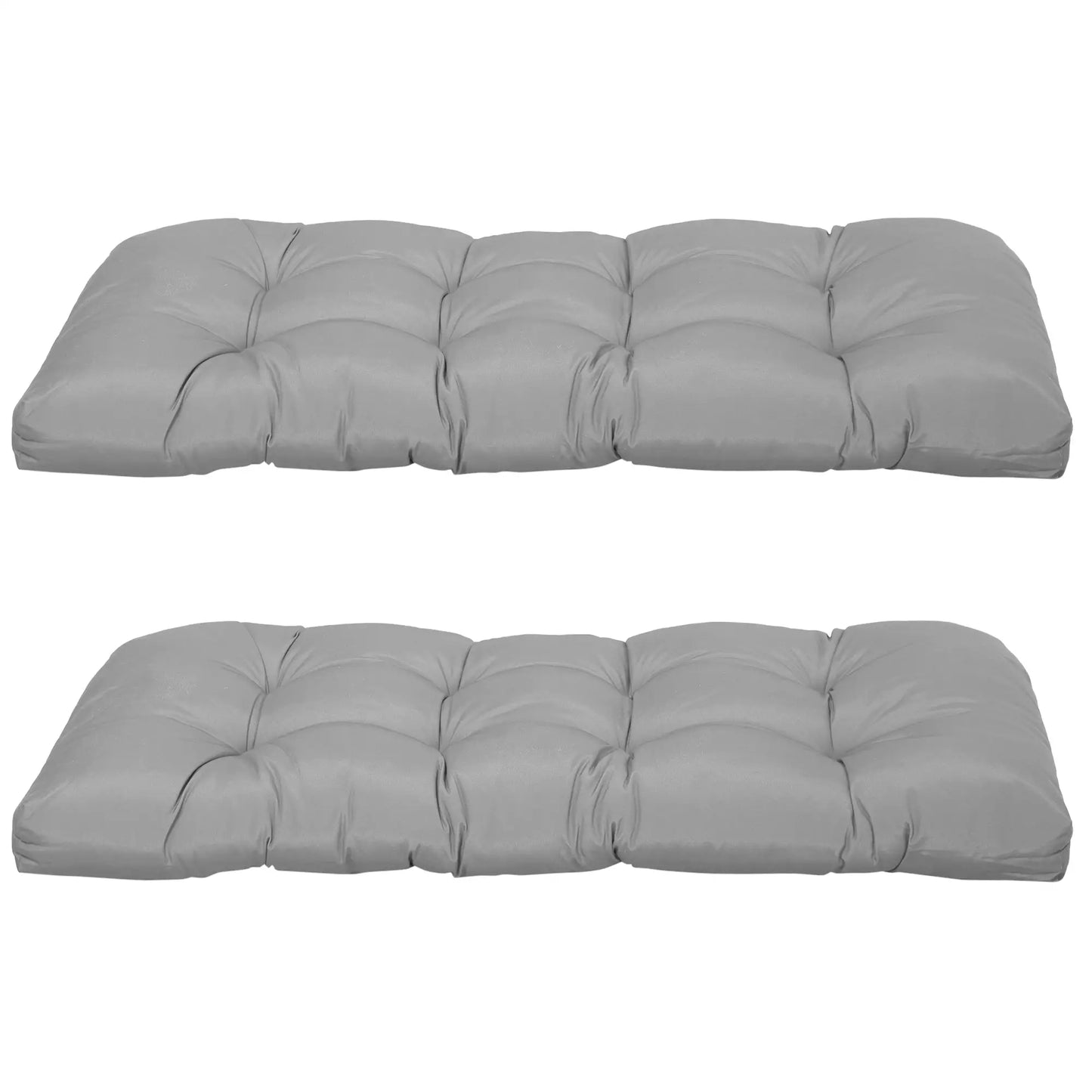 Patio Bench Replacement Cushions, 2 Seater, 43" x 19" x 3", Gray Patio Chair Cushions at Gallery Canada