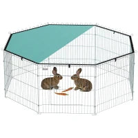 Enclos pour animaux de compagnie pliable avec couvercle supérieur, enclos pour chien portable et robuste