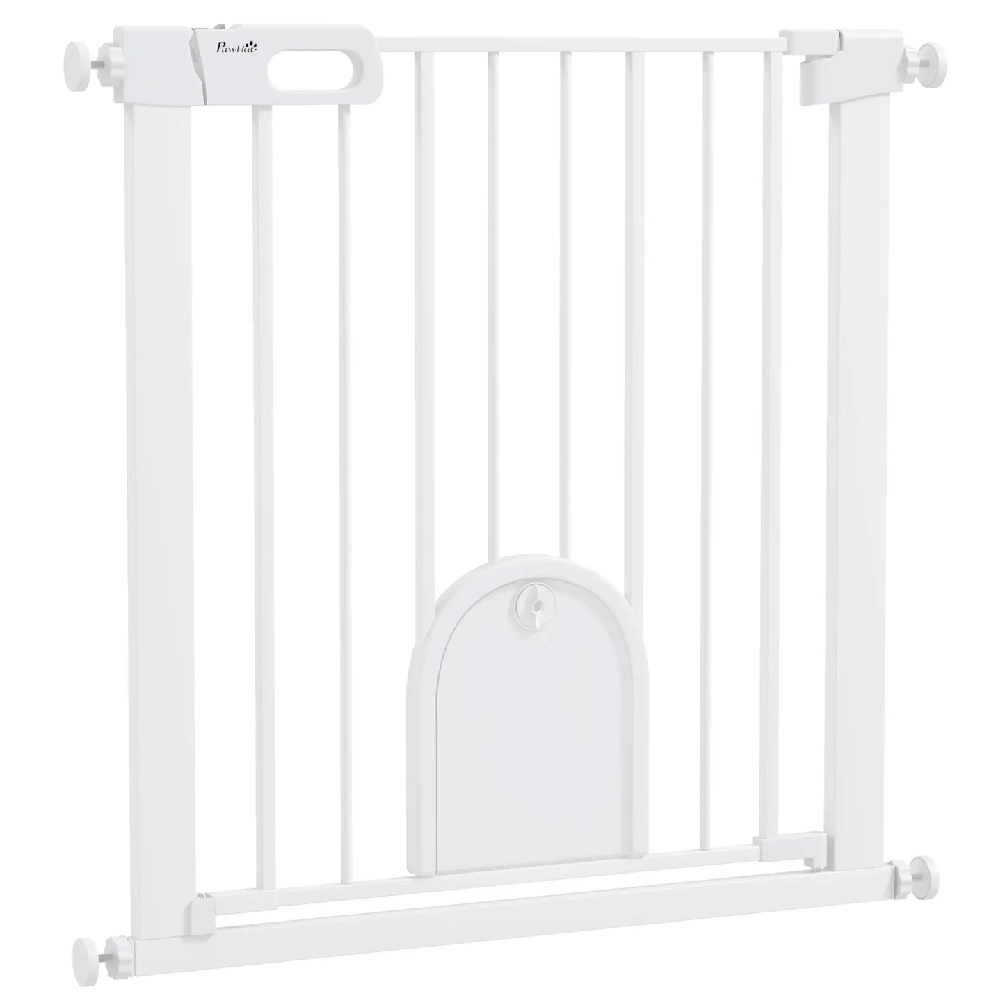 30"-32" Extra Wide Pet Gate, Small Door, 30"H, White Houses, Kennels & Pens at Gallery Canada