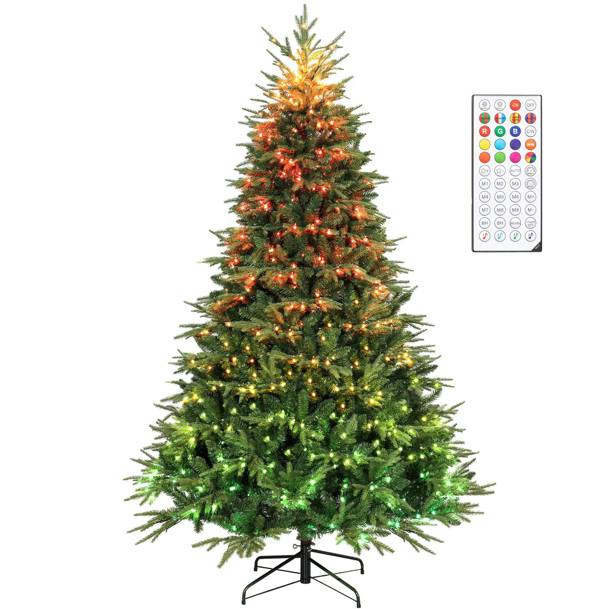 7.5ft Frasier Grande Fir Christmas Tree, LED Lights, Remote, Timer Artificial Christmas Trees at Gallery Canada
