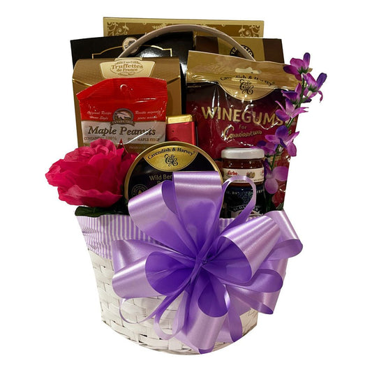 Elegant Lavender Gift Basket at Gallery Canada