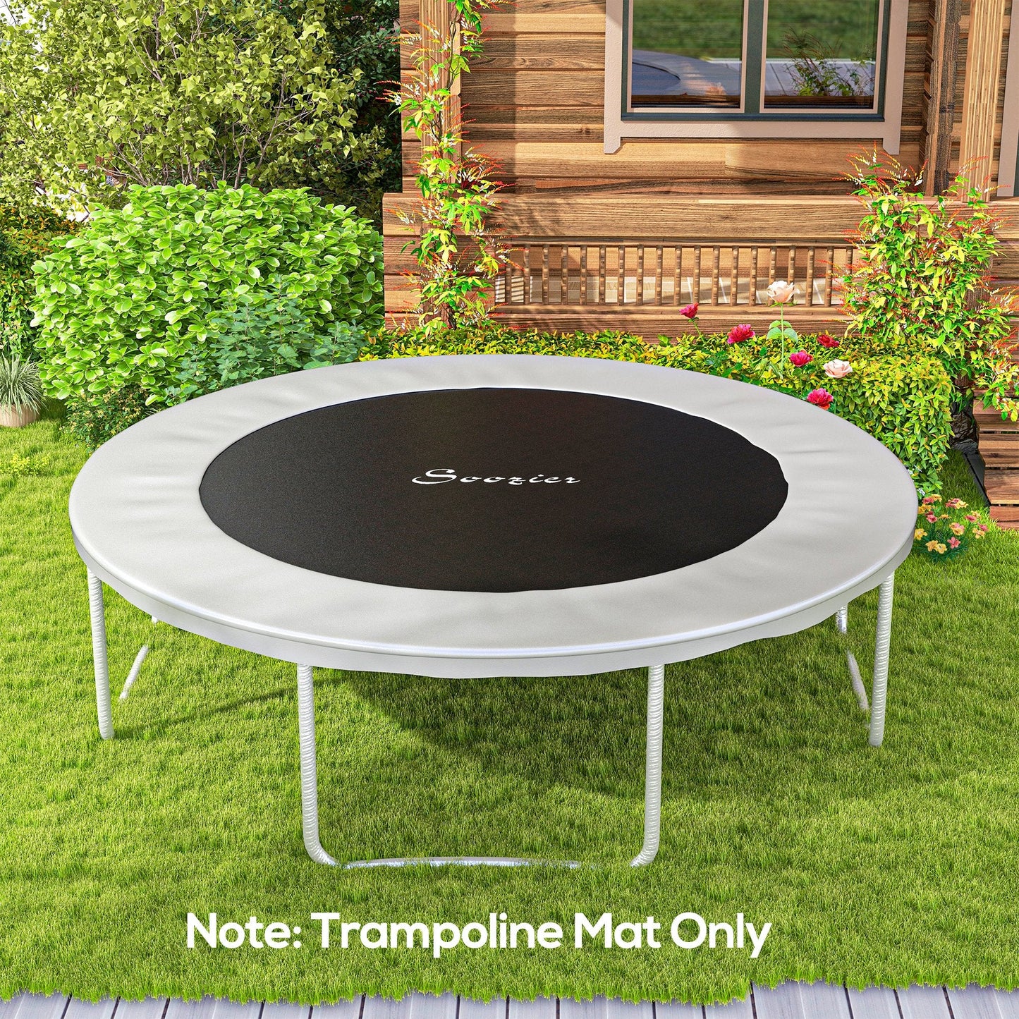 Trampoline Mat Replacement with Spring Pull Tool and 42 V-Hooks, Fits 8ft Trampoline, Using 5.5" Springs at Gallery Canada