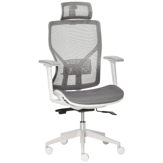 Ergonomic Office Chair with 360° , Wheel, Mesh Back, Adjustable Height &; 3D Armrest for Home Office, Grey at Gallery Canada