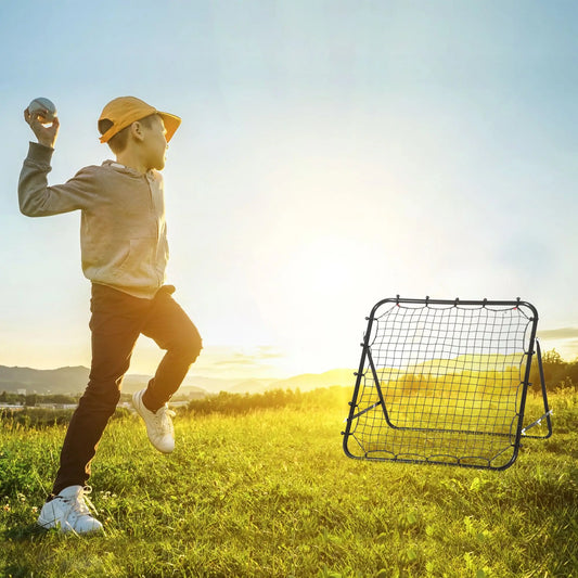 Volleyball Rebounder Net, Football Training Aid, Kickback Target, Black Football Black at Gallery Canada