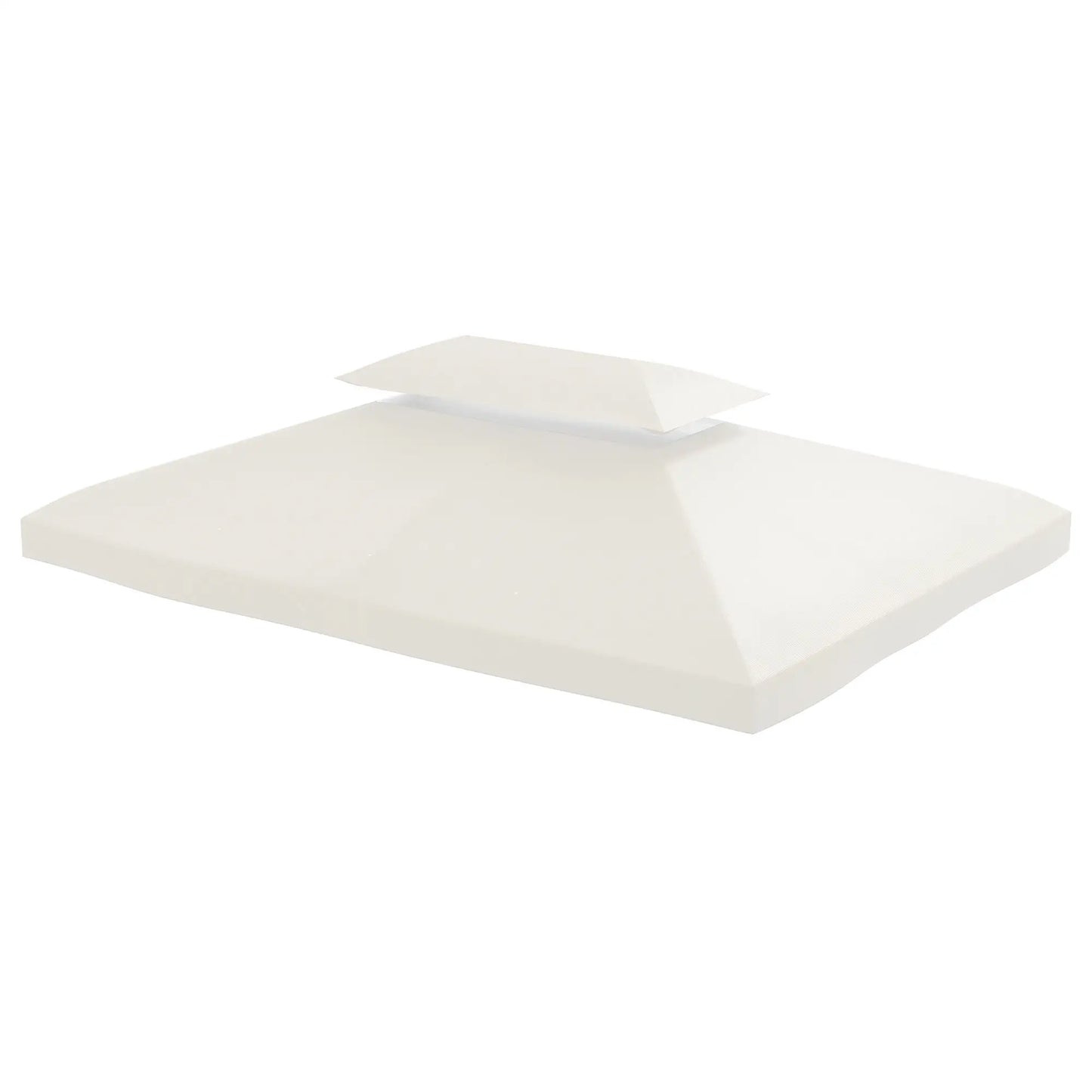 13'x10' 2 Tier Gazebo Top Only, UV Cover, Cream White Gazebo Canopy Replacement at Gallery Canada