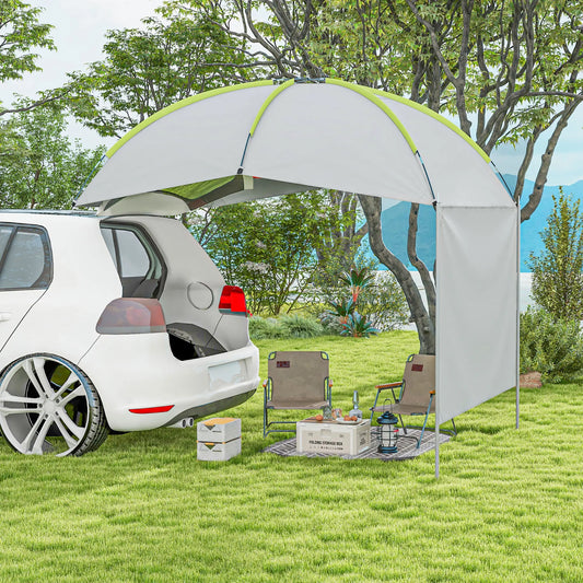 SUV Awning Tailgate Tent, Portable Car Awning with Side Wall Camping Tents Light Grey at Gallery Canada