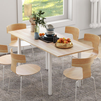 Extending Kitchen Table For Six, Drop Leaf Tables for Small Spaces, Folding Dining Table, Natural at Gallery Canada