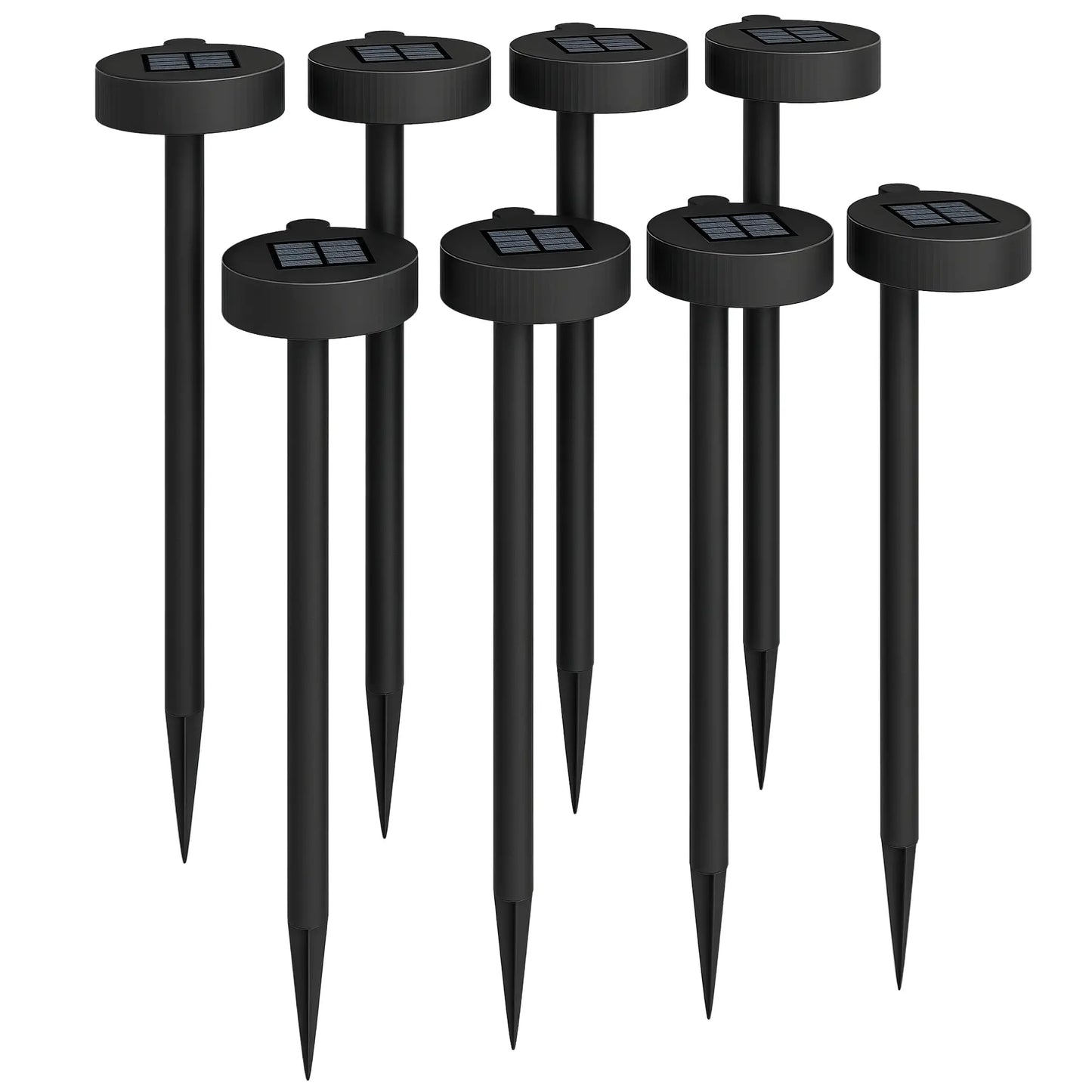 8 Pack Solar Garden Lights, Auto On/Off, IP44, Driveway, Walkway, Yard Solar Post Lamps at Gallery Canada