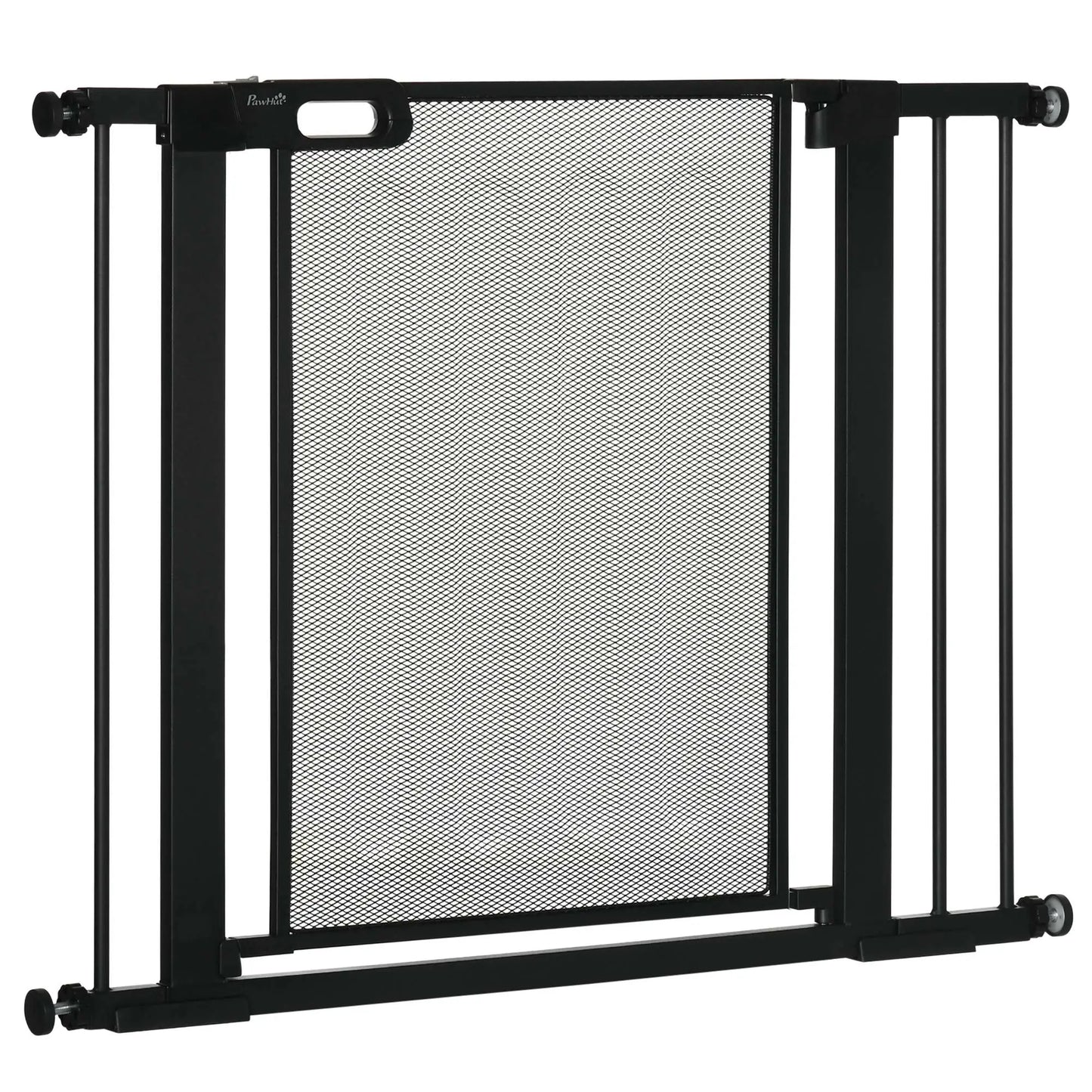 29.5"-40.6" Metal Pet Gate, Auto Closing Door, Double Locking, Black Houses, Kennels & Pens at Gallery Canada