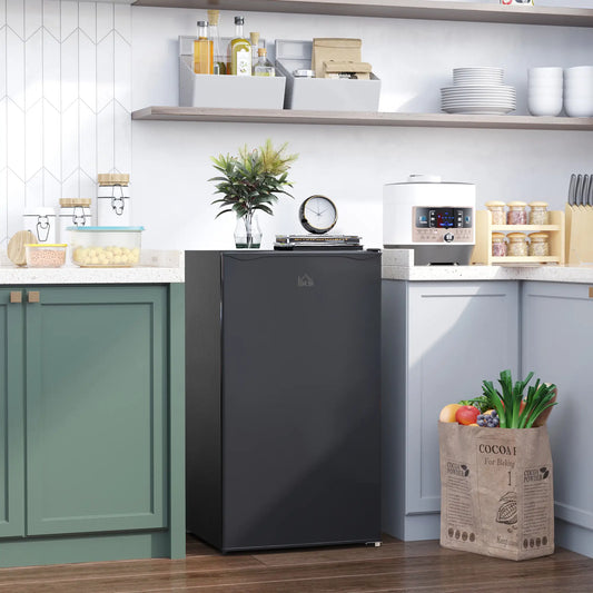 Compact Refrigerator, Mini Fridge with Freezer, Adjustable Shelf, Black Small Kitchen Appliances Black at Gallery Canada
