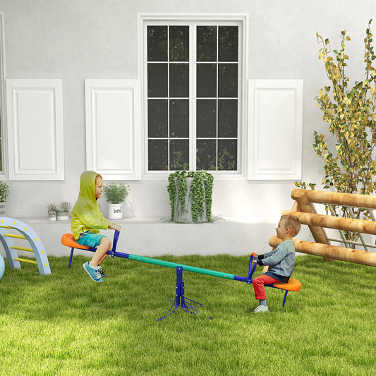 Bascule Tournante pour Enfants, Rotation à 360 Degrés, Équipement de Terrain de Jeu Extérieur, Multicolore