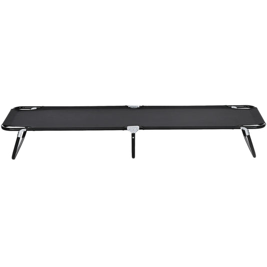 Outdoor Folding Camping Cot Sleeping Bed for Adults, Office Home Use, Black - Gallery Canada