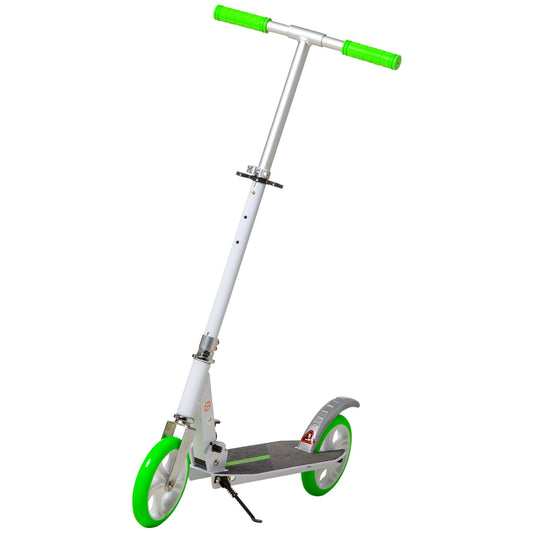 Foldable Kick Scooter with Adjustable Handlebar, Rear Brake, Front Shock-Absorbing and Aluminum Frame for 14 Years Old and Up Teens Adult - Gallery Canada