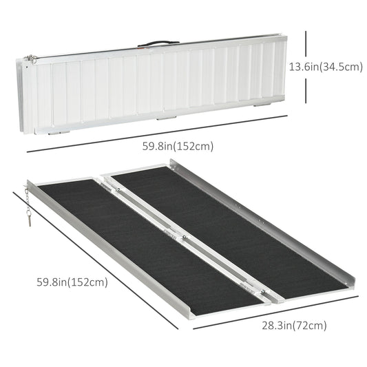 Foldable Portable Wheelchair Ramp Easy Access Carrier Ramp (5ft) - Gallery Canada