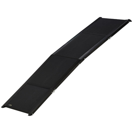 Folding Pet Ramp, 62 Inch Lightweight Portable Dog Ramp for Extra Large Dogs, Non-Slip Surface for Cars, Trucks and SUVs, Black - Gallery Canada