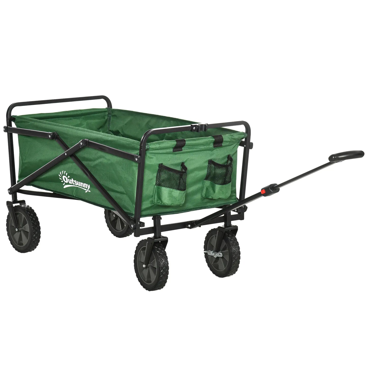 Folding Wagon Cart, Heavy Duty Outdoor Utility, Collapsible Garden Trolley, Steel Frame, Oxford Fabric Folding Garden Carts at Gallery Canada