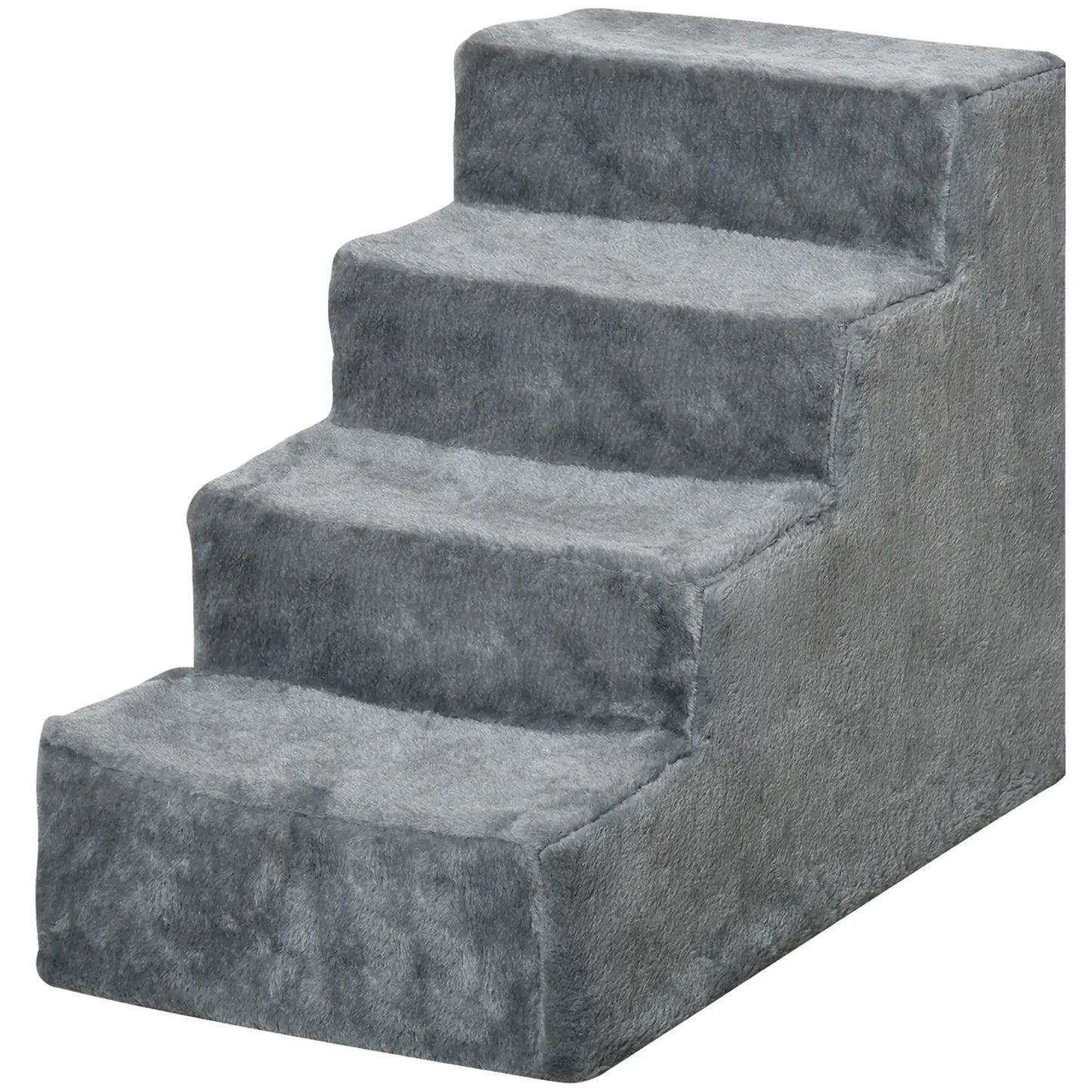 4-Step Dog Ramp for Sofa, Bed, Couch, Removable Cover, Light Grey Dog Stairs at Gallery Canada