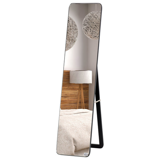 Full Length Mirror for Bedroom, Free Standing Dressing Mirror, Wall Mirror with Wood Frame for Living Room, 15" x 61" - Gallery Canada