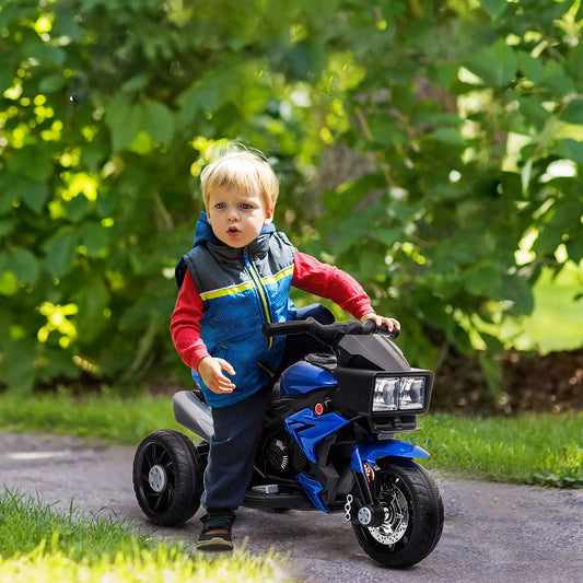 Kids Electric Motorcycle Ride-On Toy, 6V Battery Powered, Blue Electric Motorcycles Blue at Gallery Canada