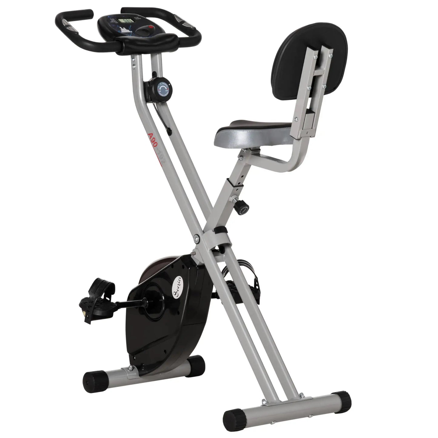 Foldable Indoor Stationary Bike, 8 Magnetic Resistance Levels, Black Exercise & Stationary Bikes at Gallery Canada