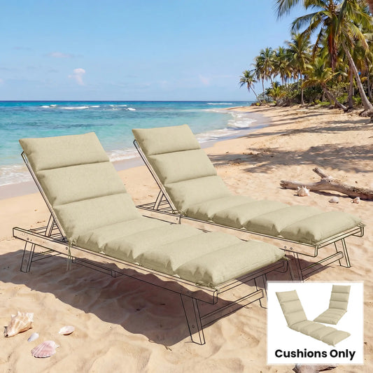 Outdoor Lounge Chair Cushion, Reversible, Zipper, Beige Patio Chair Cushions Beige at Gallery Canada