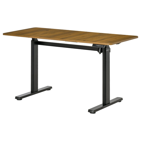 55" Electric Height Adjustable Standing Desk Sit Stand Desk with Large Desktop, Motor, Stand up Desk for Home Office, Natural at Gallery Canada