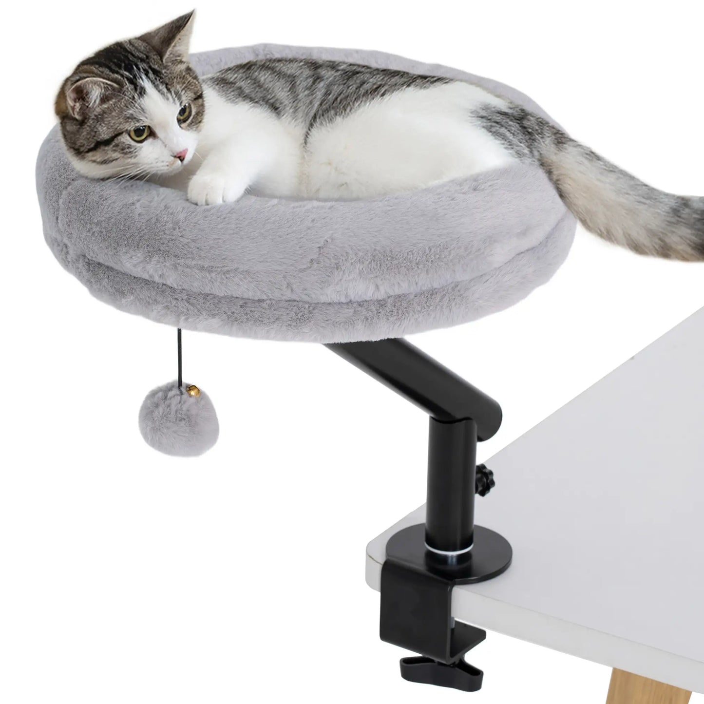 Cat Desk Bed, 360° Rotatable, Adjustable Height, Home Office Work Cat Houses at Gallery Canada