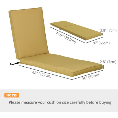 1-Piece Seat Cushion Replacement with Backrest for Lounge, Outdoor Patio Chair Cushions Set with Ties at Gallery Canada