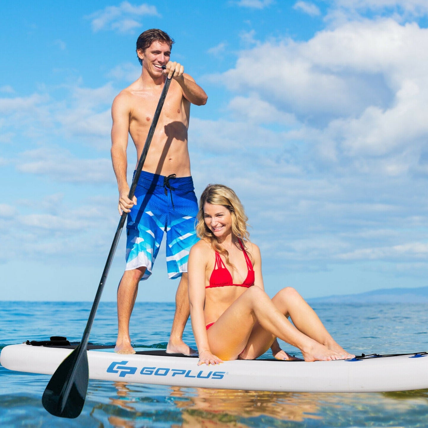 10 Feet Inflatable Stand Up Paddle Board with Carry Bag - Gallery Canada